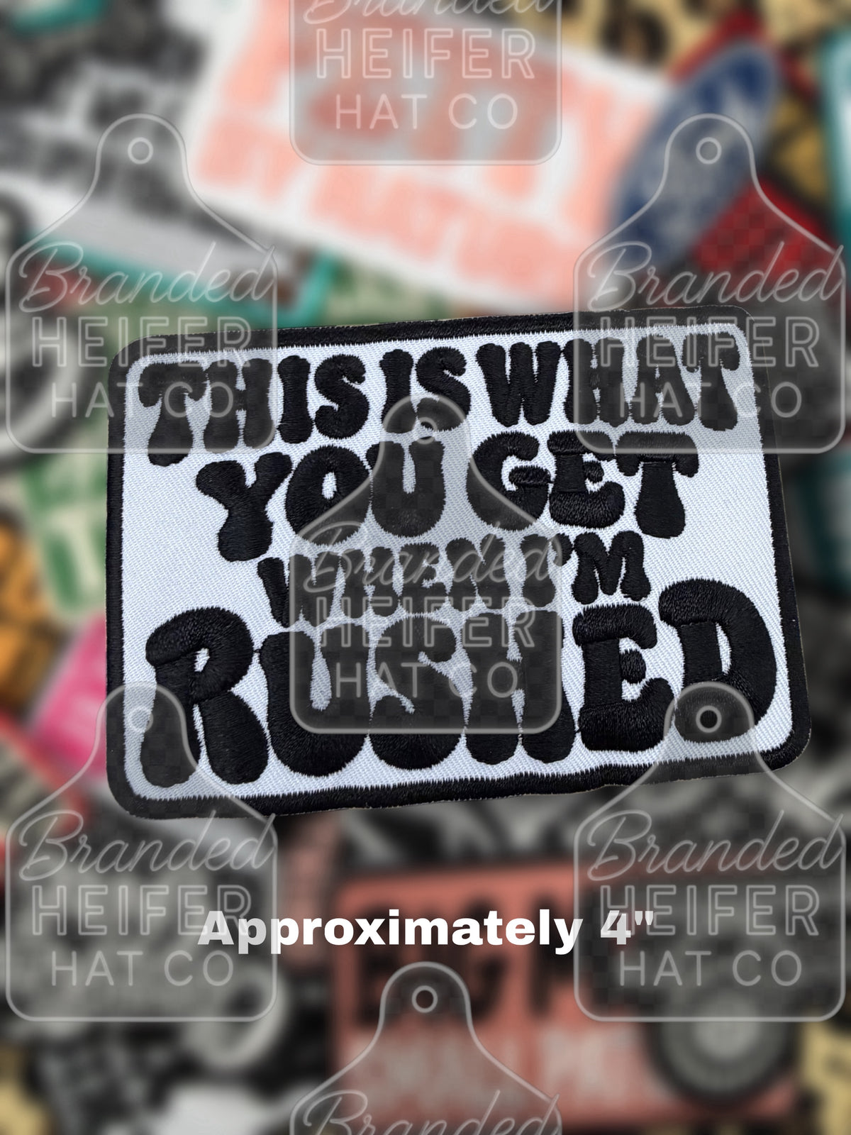 RUSHED EMBROIDERY PATCH