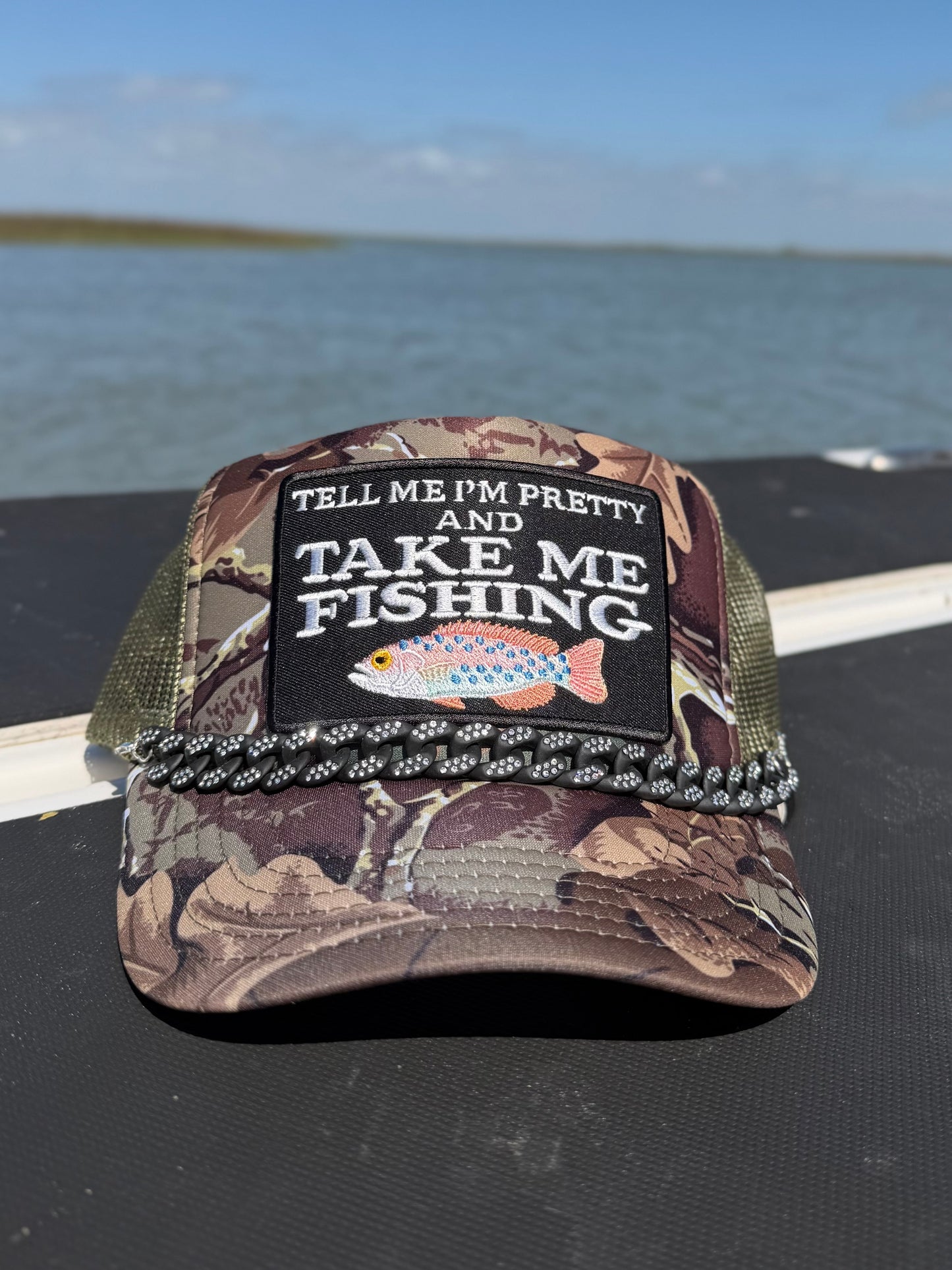 TAKE ME FISHING TRUCKER HAT