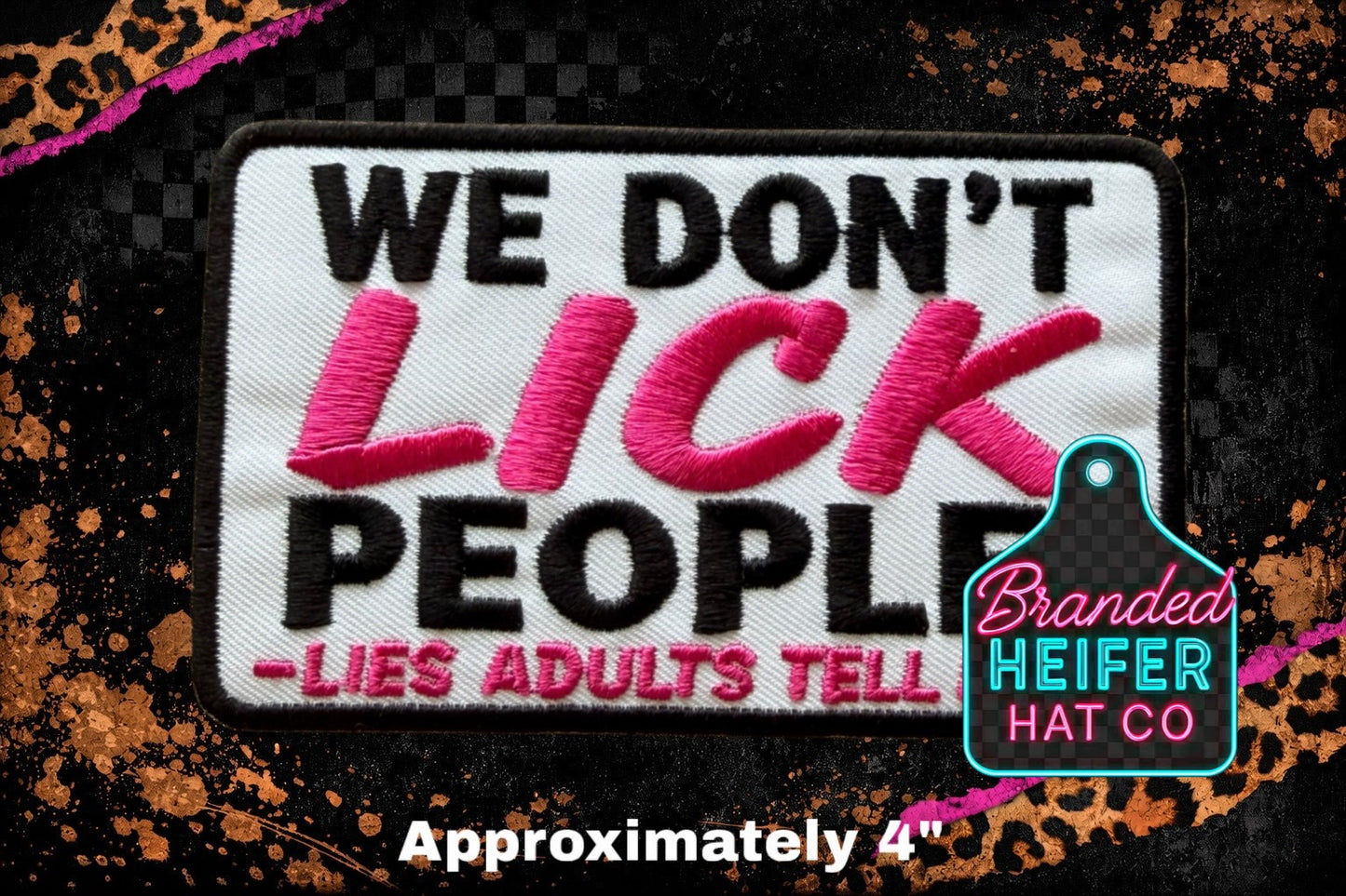 LIES EMBROIDERY PATCH