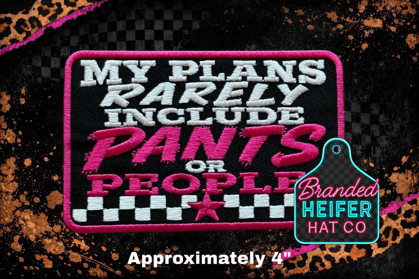 PANTS OR PEOPLE EMBROIDERY PATCH