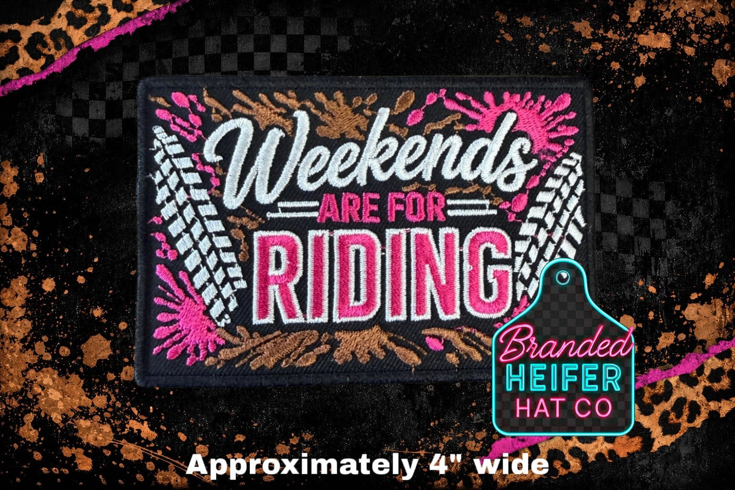 WEEKENDS ARE FOR RIDING | EMBROIDERY PATCH