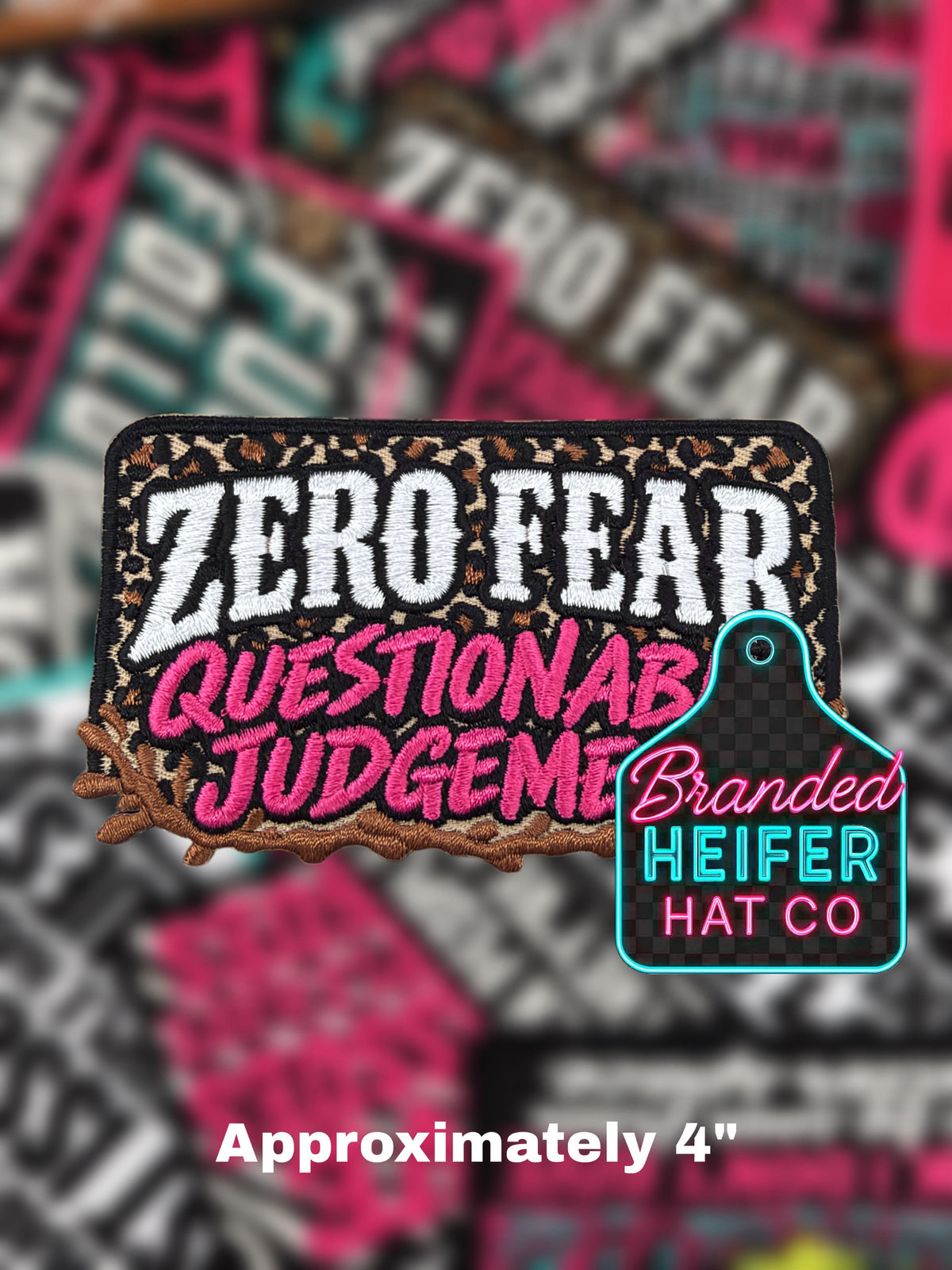 ZERO FEAR | EMBROIDERED HAT PATCH