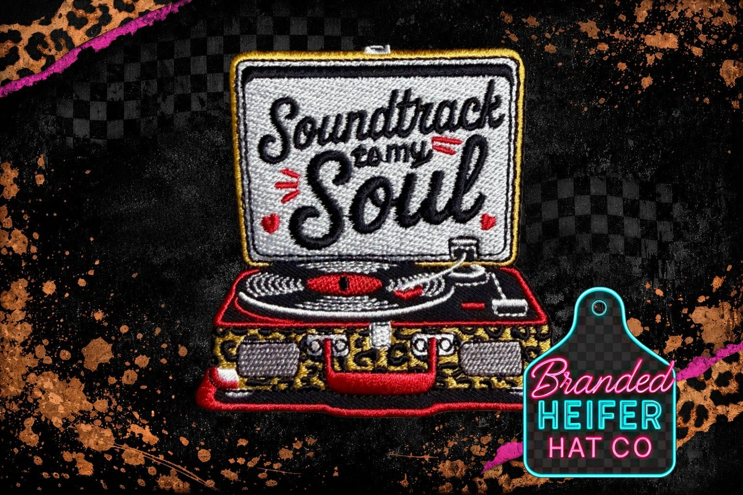Soundtrack to my soul embroidery patch