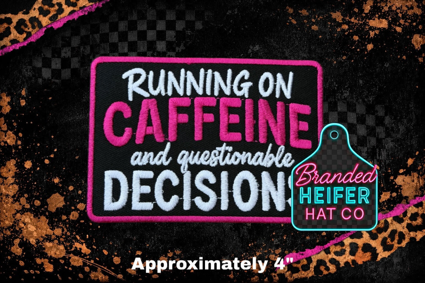 RUNNING ON ? DECISIONS EMBROIDERY PATCH