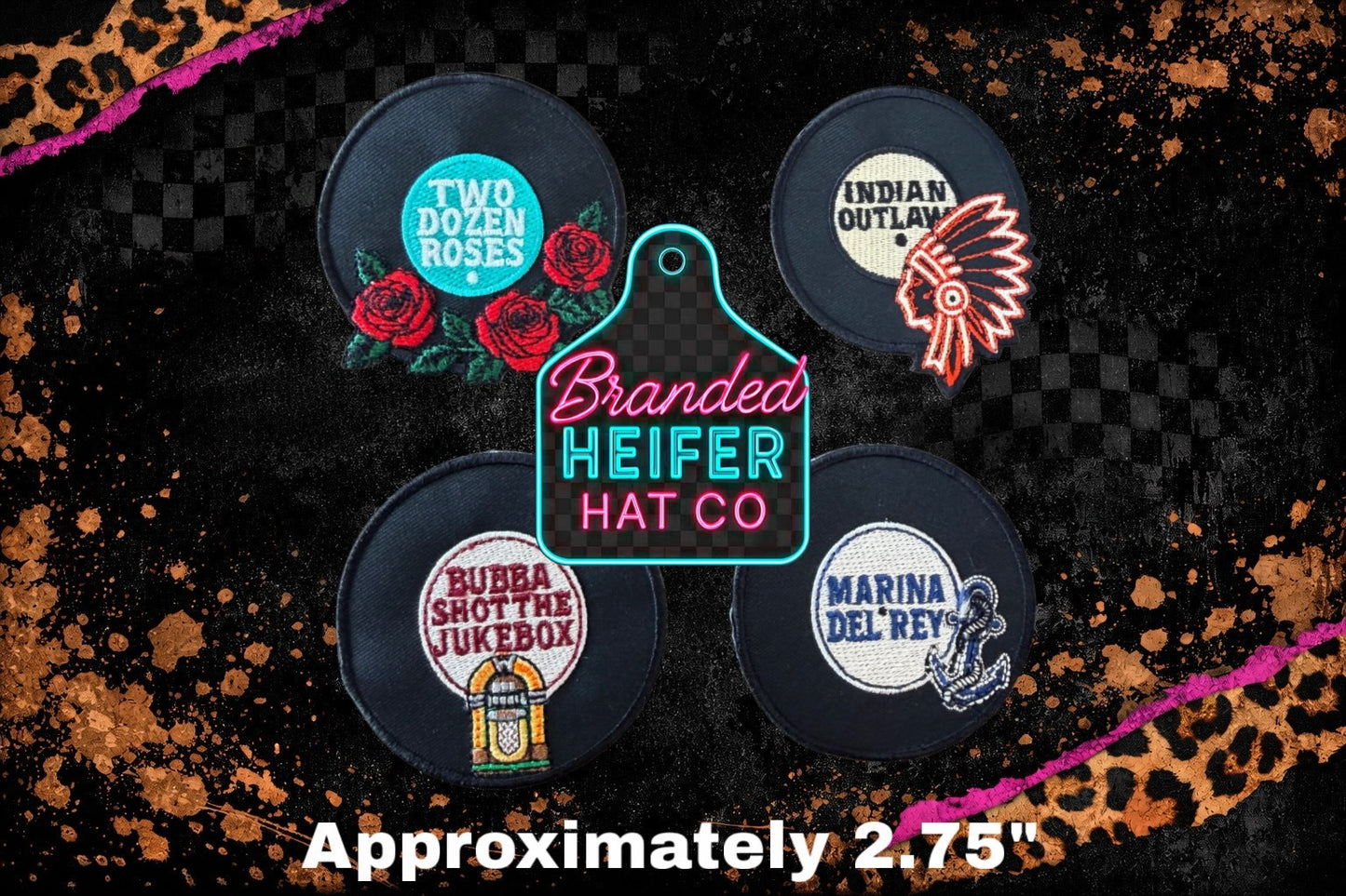 VINYL RECORDS EMBROIDERY PATCH
