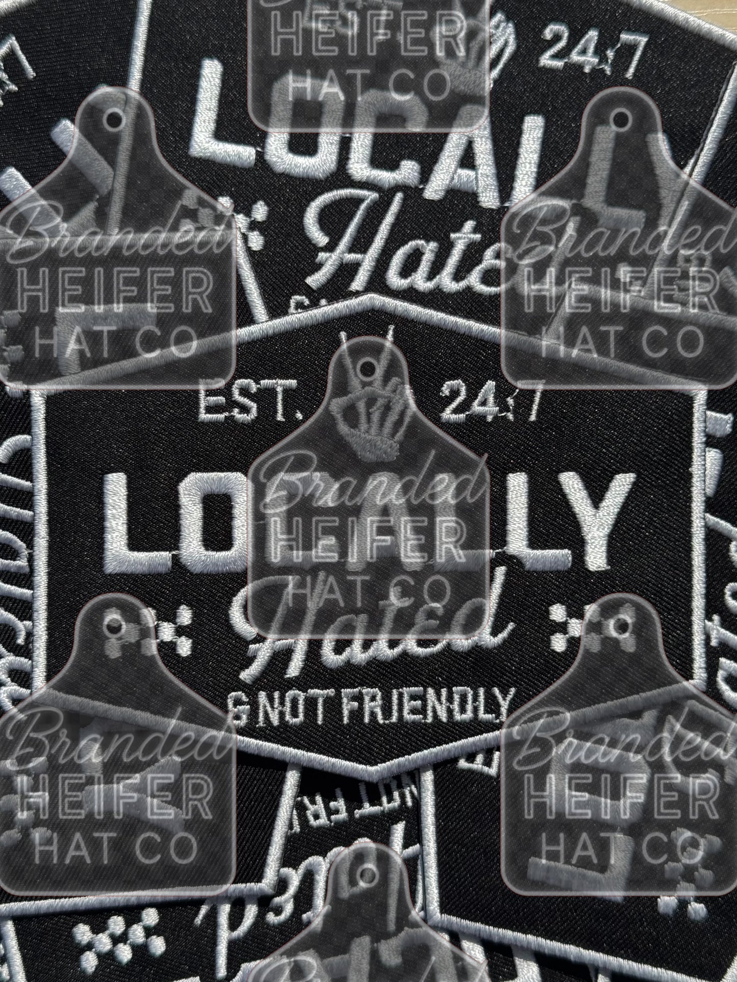 Normal sized locally hated embroidery patch