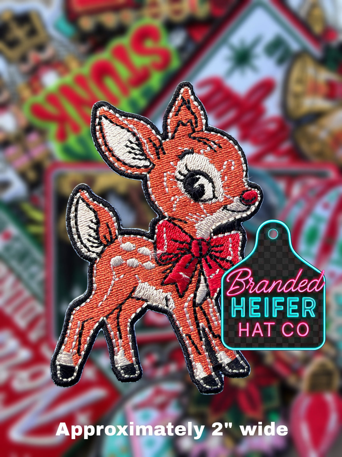 REINDEER EMBROIDERY PATCH