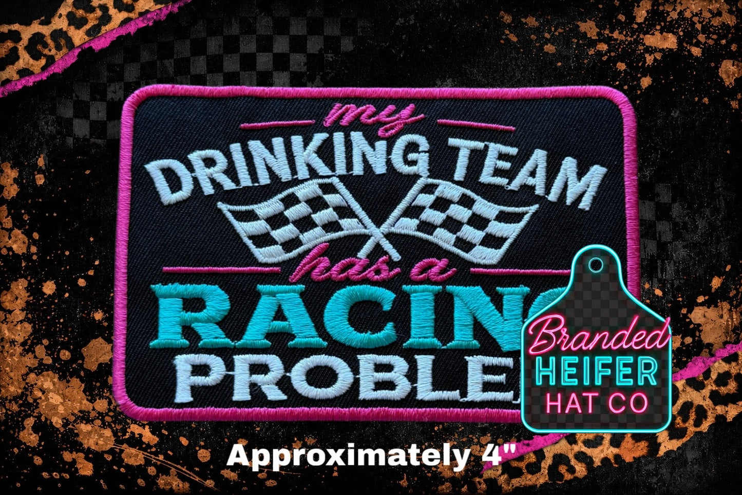 DRINKING PROBLEM EMBROIDERY PATCH