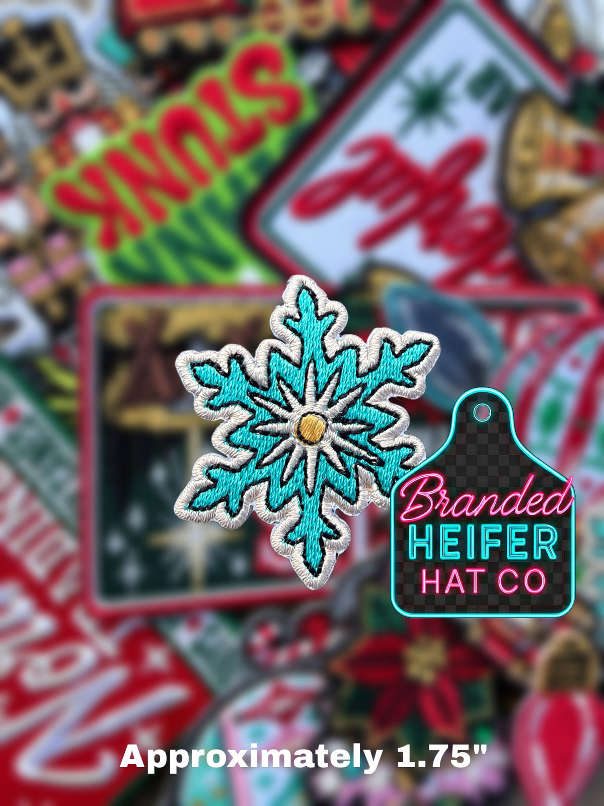 SNOWFLAKE EMBROIDERY PATCH