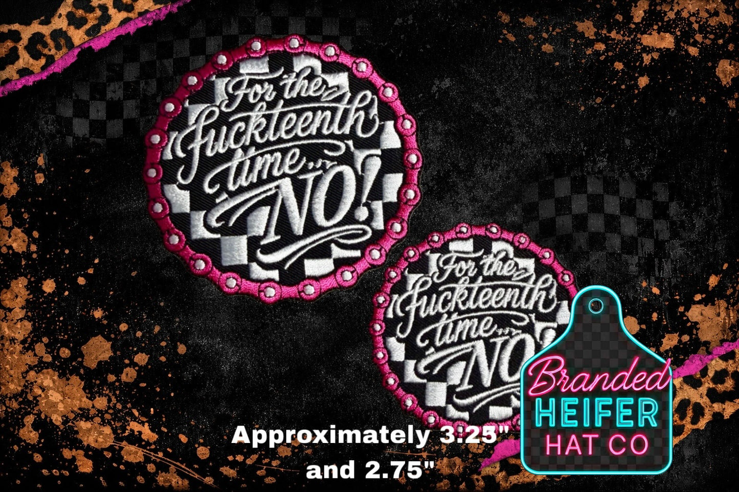 … NO EMBROIDERY PATCH
