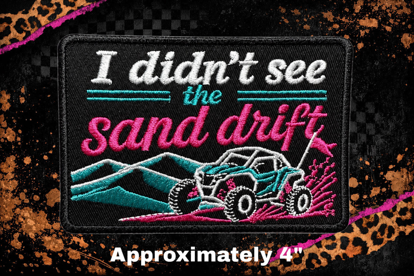 I DIDNT SEE THE SAND | EMBROIDERY PATCH)
