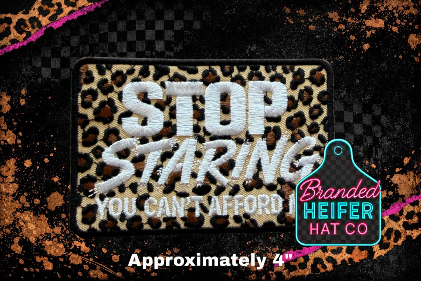 STOP STARING EMBROIDERY PATCH