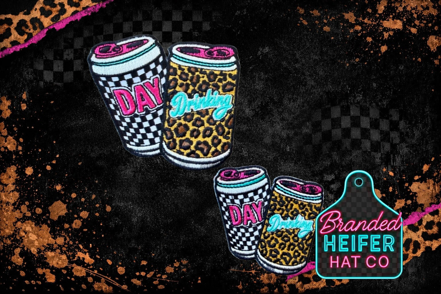 DAY DRINKING CAN (2 SIZES) EMBROIDERY PATCH