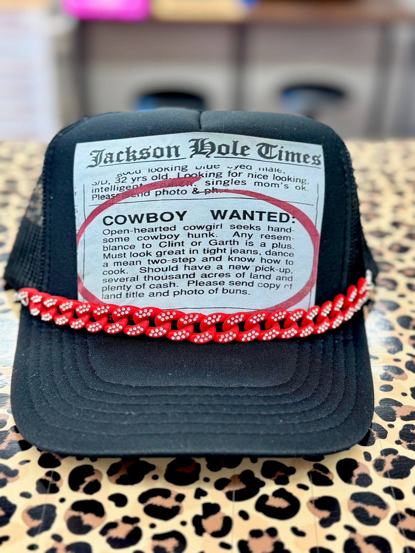 Cowboy wanted trucker hat