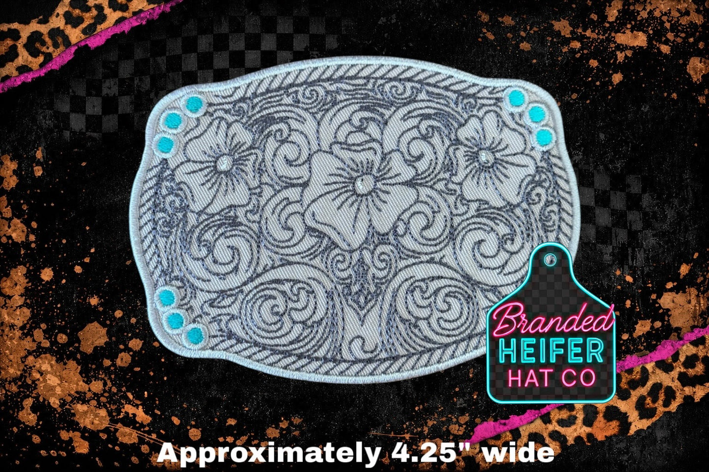 NEW BLANK BUCKLE l EMBROIDERY PATCH