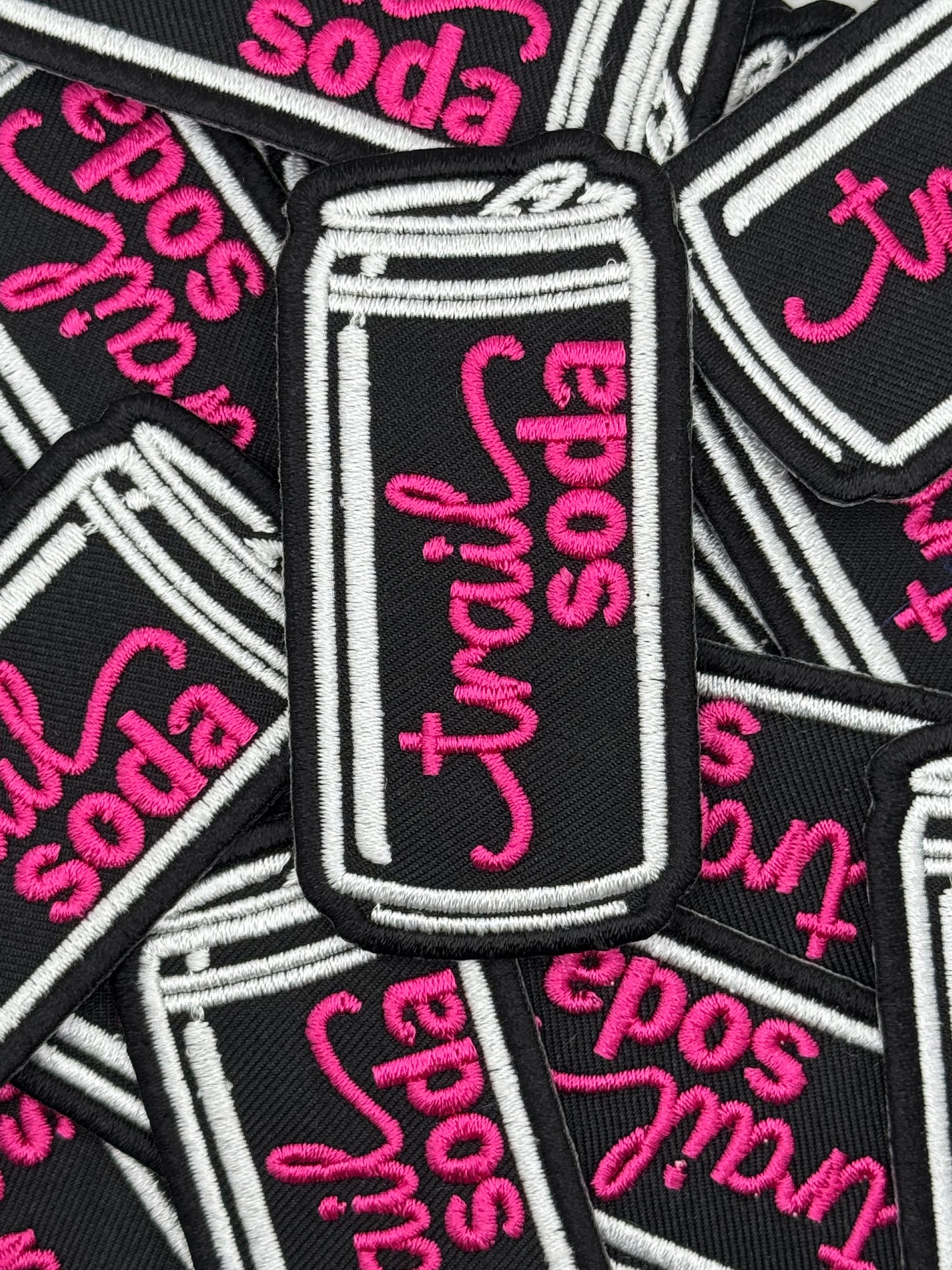 Trail soda embroidery patch