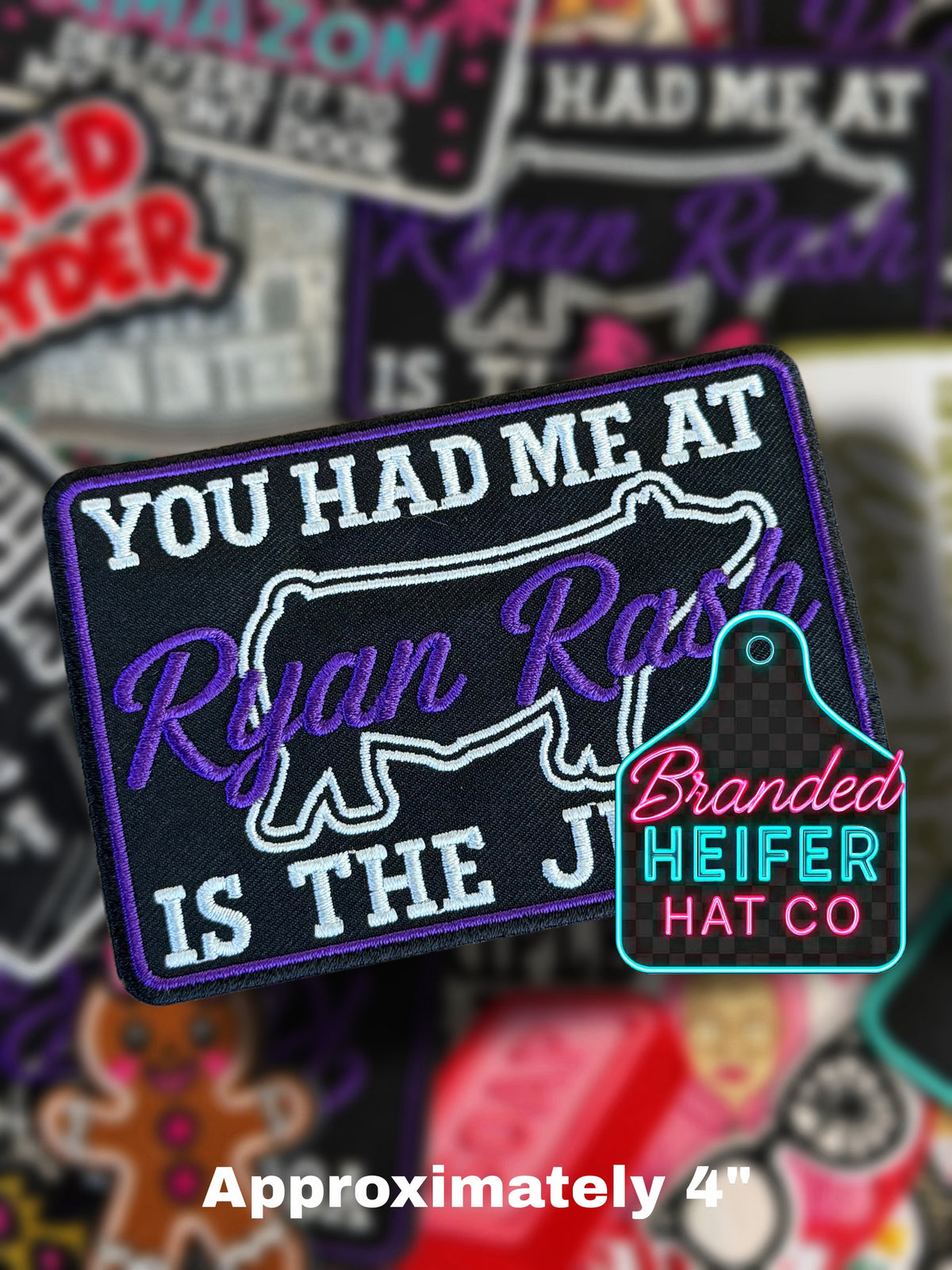 YOU HAD ME AT ( PIG ) | EMBROIDERED HAT PATCH