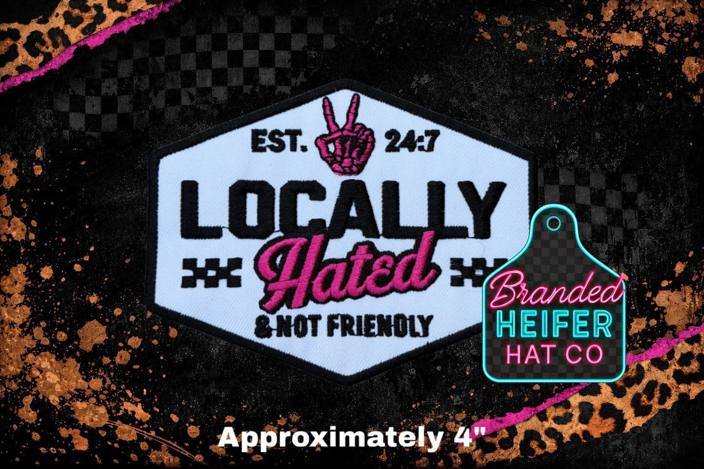 LOCALLY HATED 2.0 EMBROIDERY PATCH