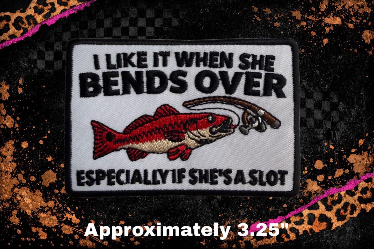 BEND OVER EMBROIDERY PATCH