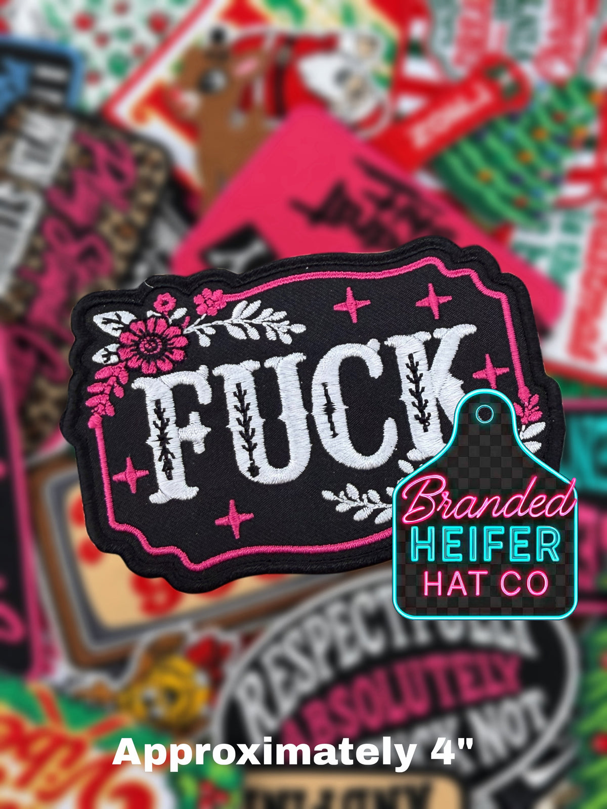 FUCK | EMBROIDERED HAT PATCH