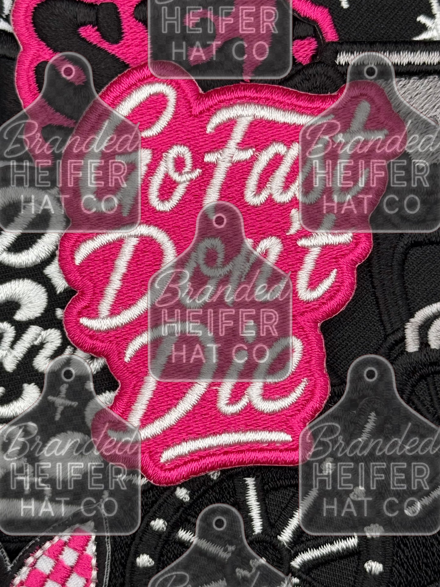 Go fast don’t die embroidery patch