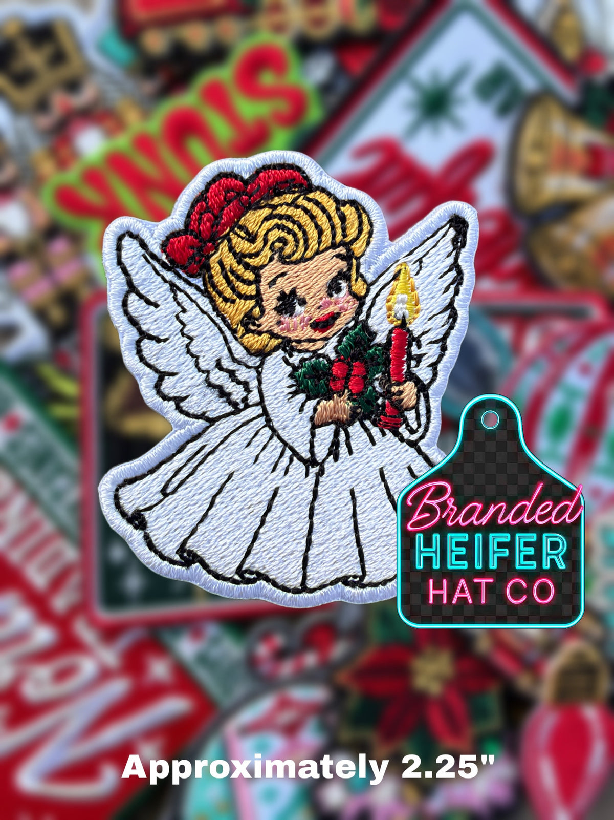 WHITE ANGEL EMBROIDERY PATCH