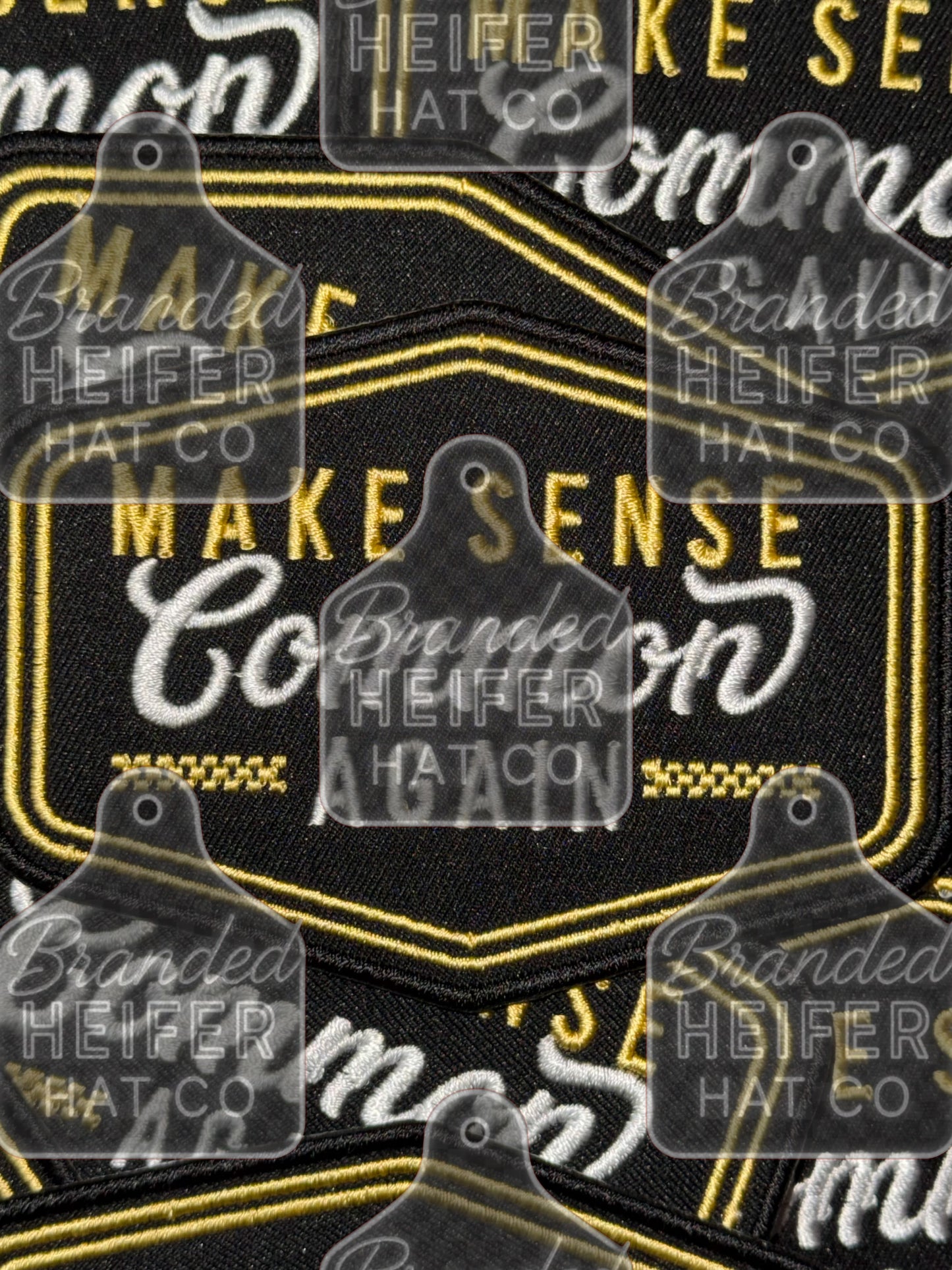 Common sense embroidery patch