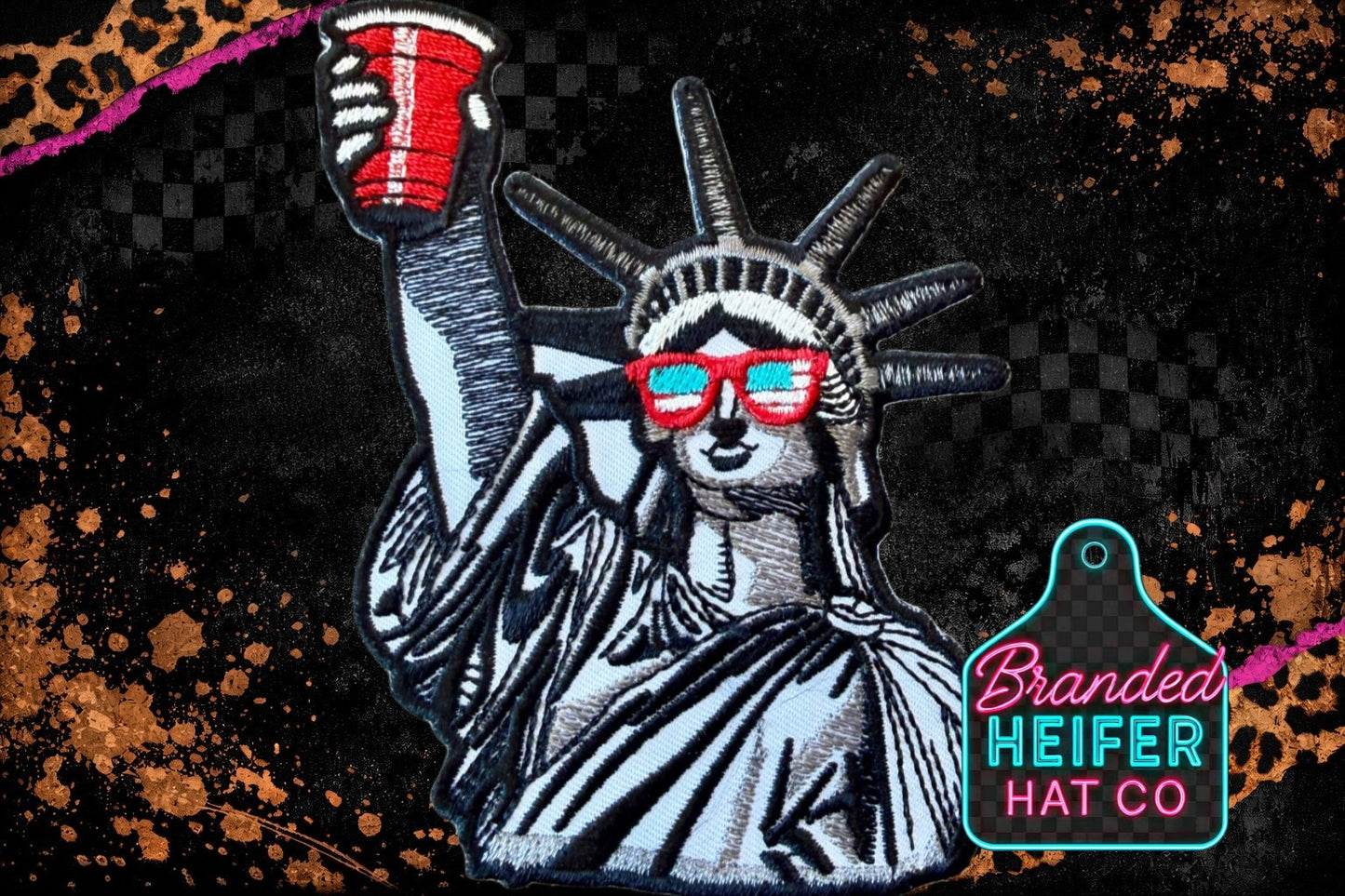 Large Tipsy liberty embroidery patch | FINAL RESTOCK
