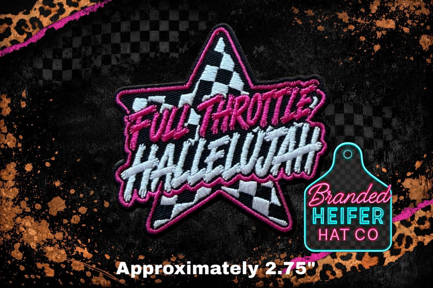 FULL THROTTLE EMBROIDERY PATCH
