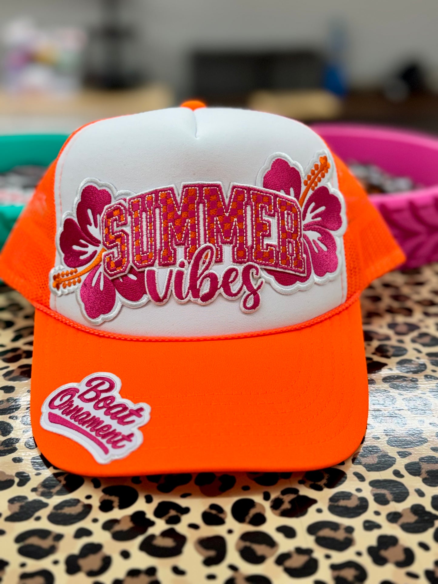 Summer vibes trucker hat