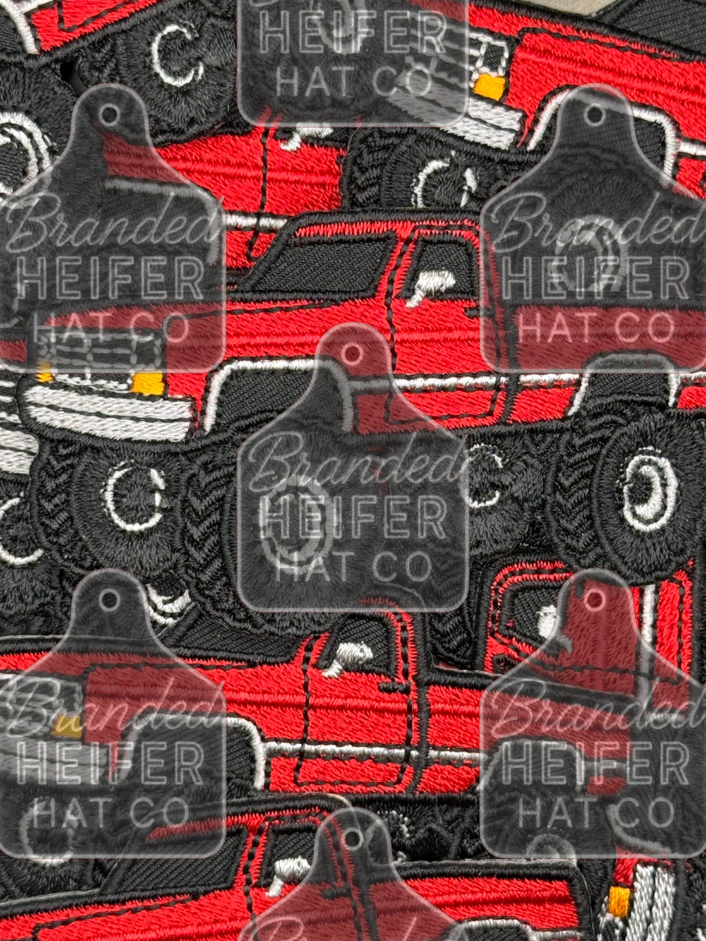 OBS red Chevy embroidery patch