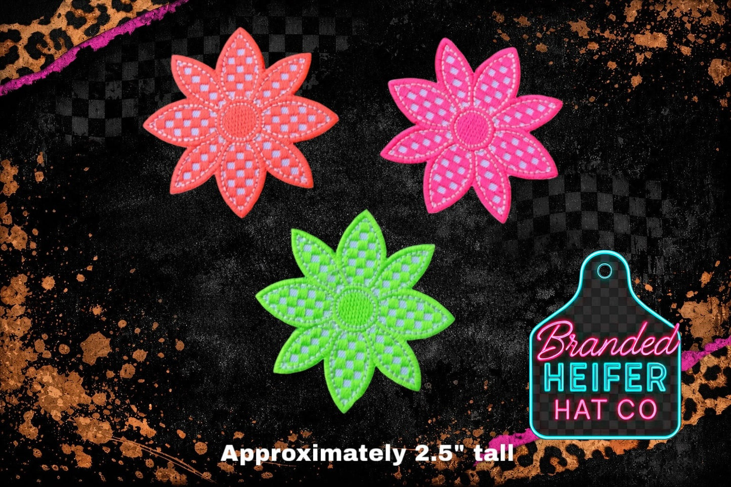 NEON DAISIES | EMBROIDERY PATCH