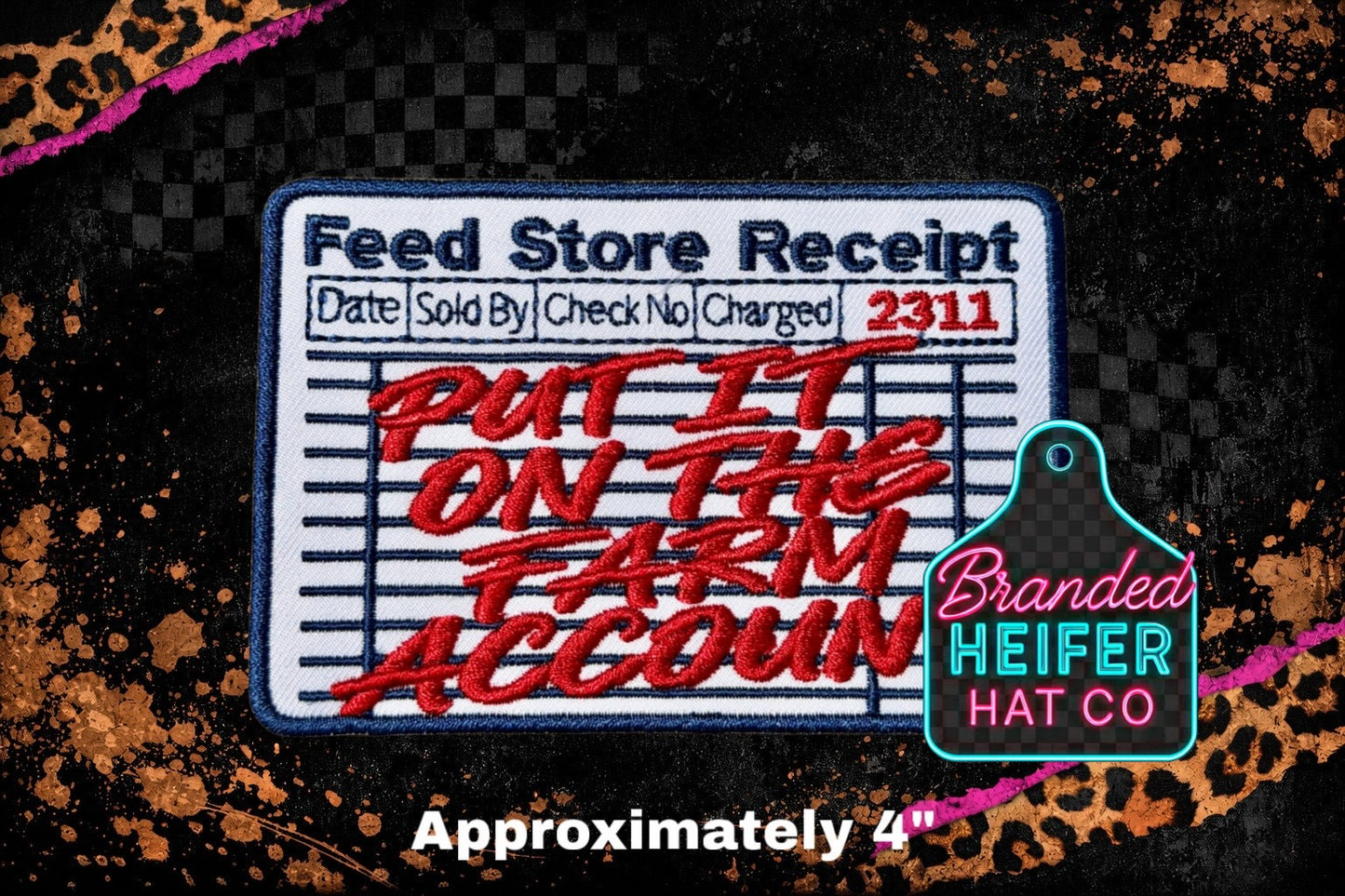 FARM ACCOUNT EMBROIDERY PATCH