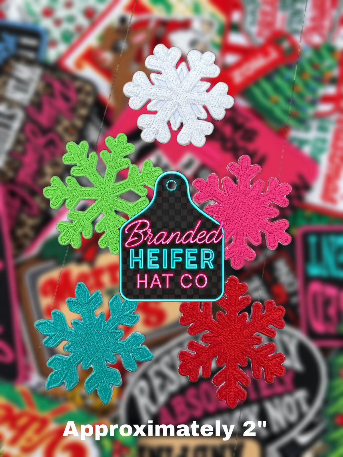 SNOWFLAKE | EMBROIDERED HAT PATCH
