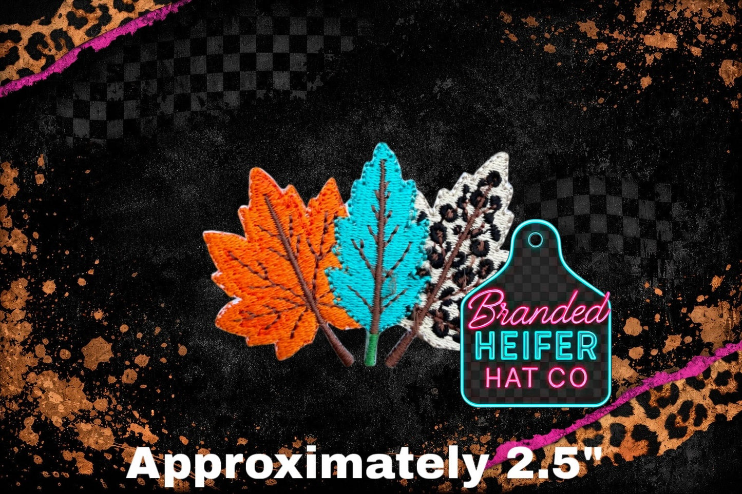 FALL LEAVES EMBROIDERY PATCH