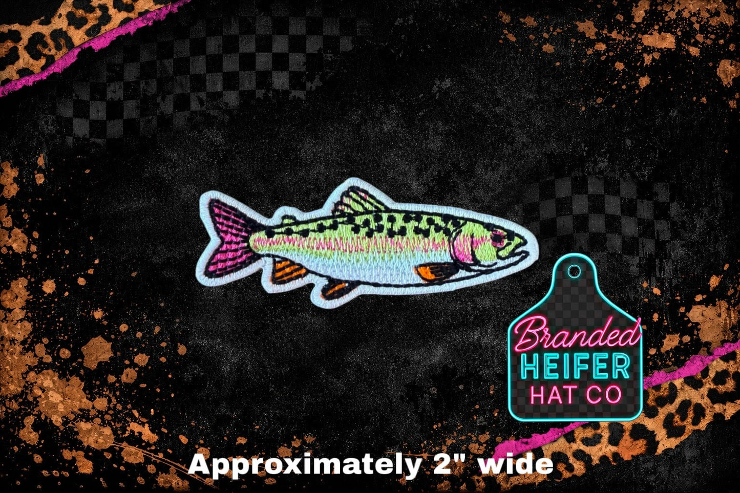 TROUT l EMBROIDERY PATCH