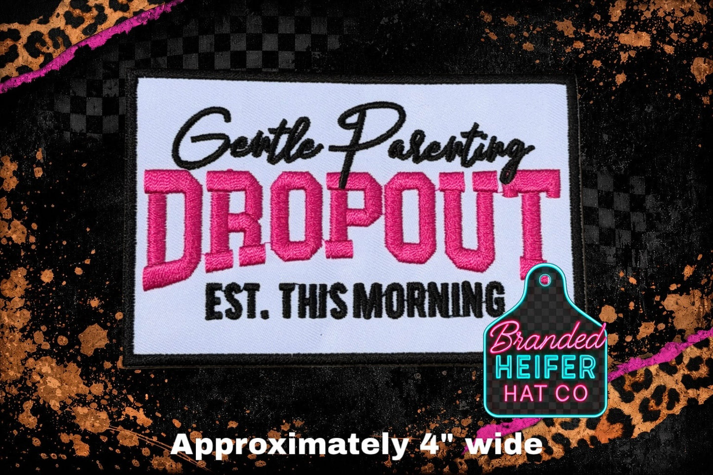 GENTLE PARENTING DROP OUT | EMBROIDERY PATCH