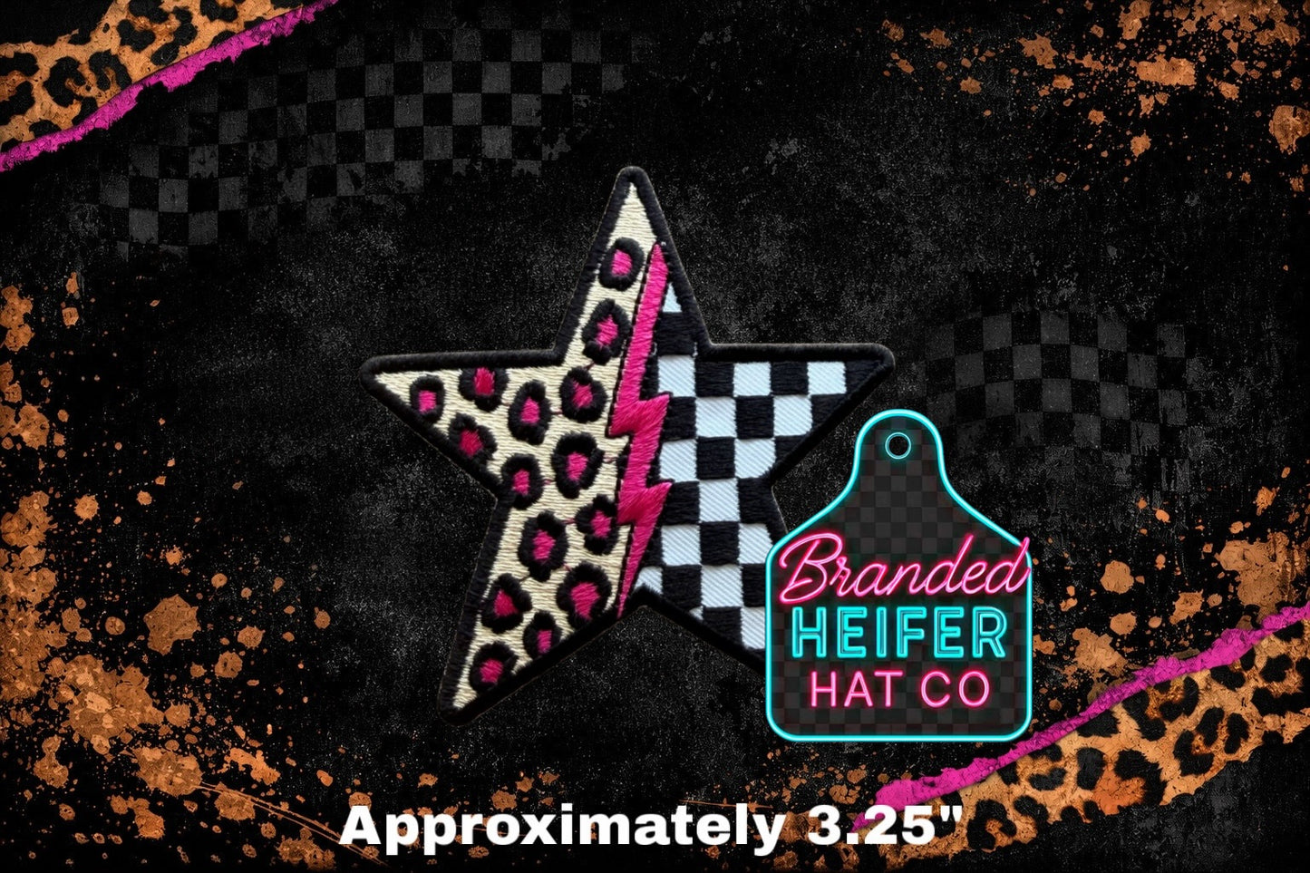 LARGE STAR FILLER EMBROIDERY PATCH