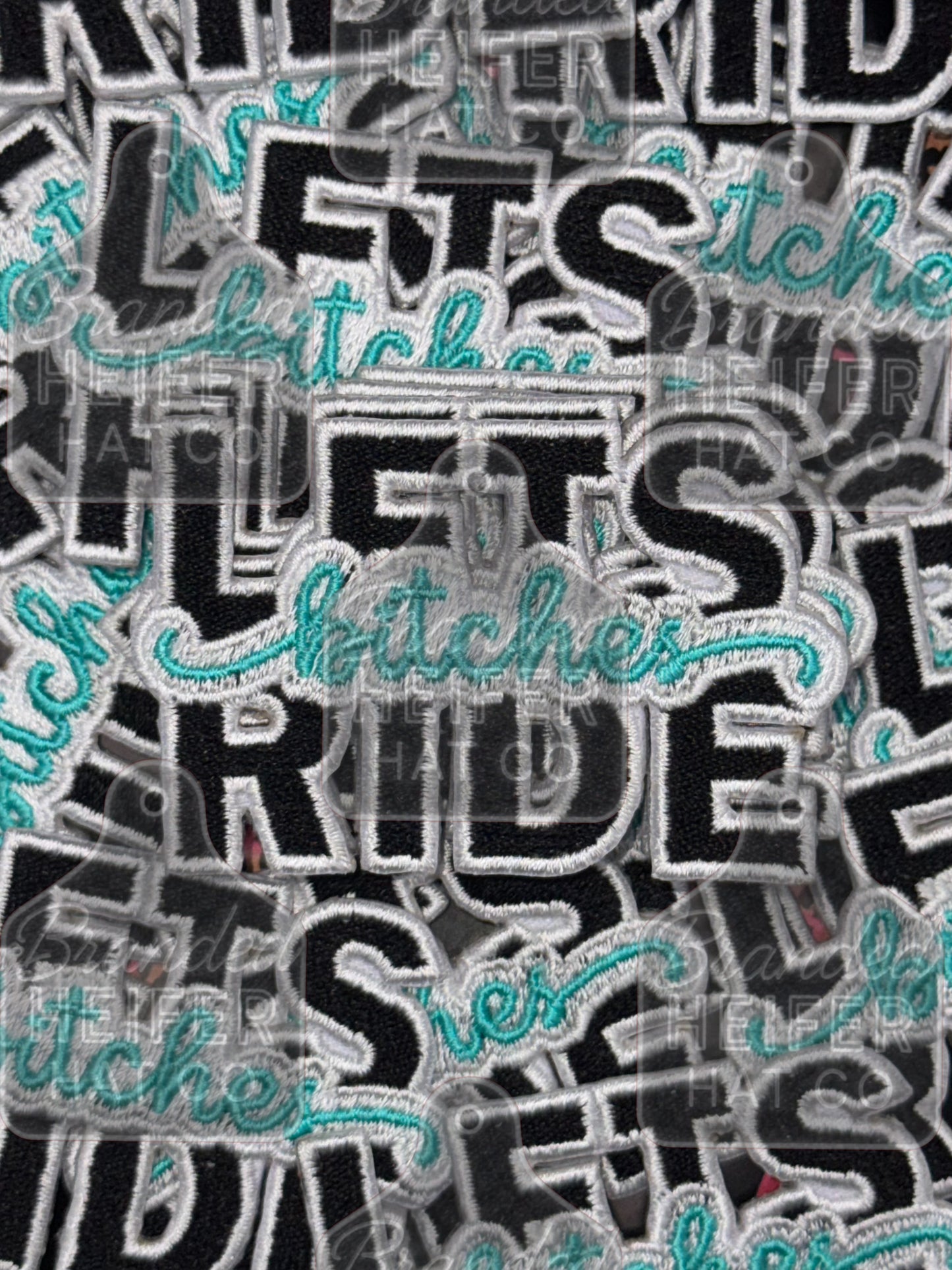 Let’s ride bitches embroidery patch