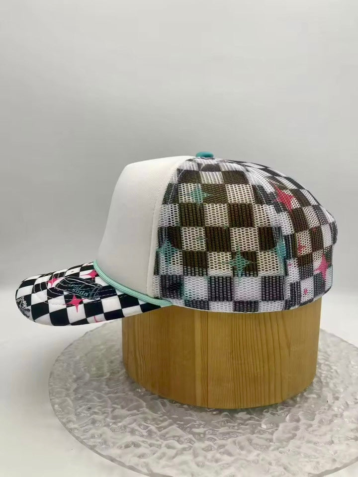 RTS white panel feral trucker hat