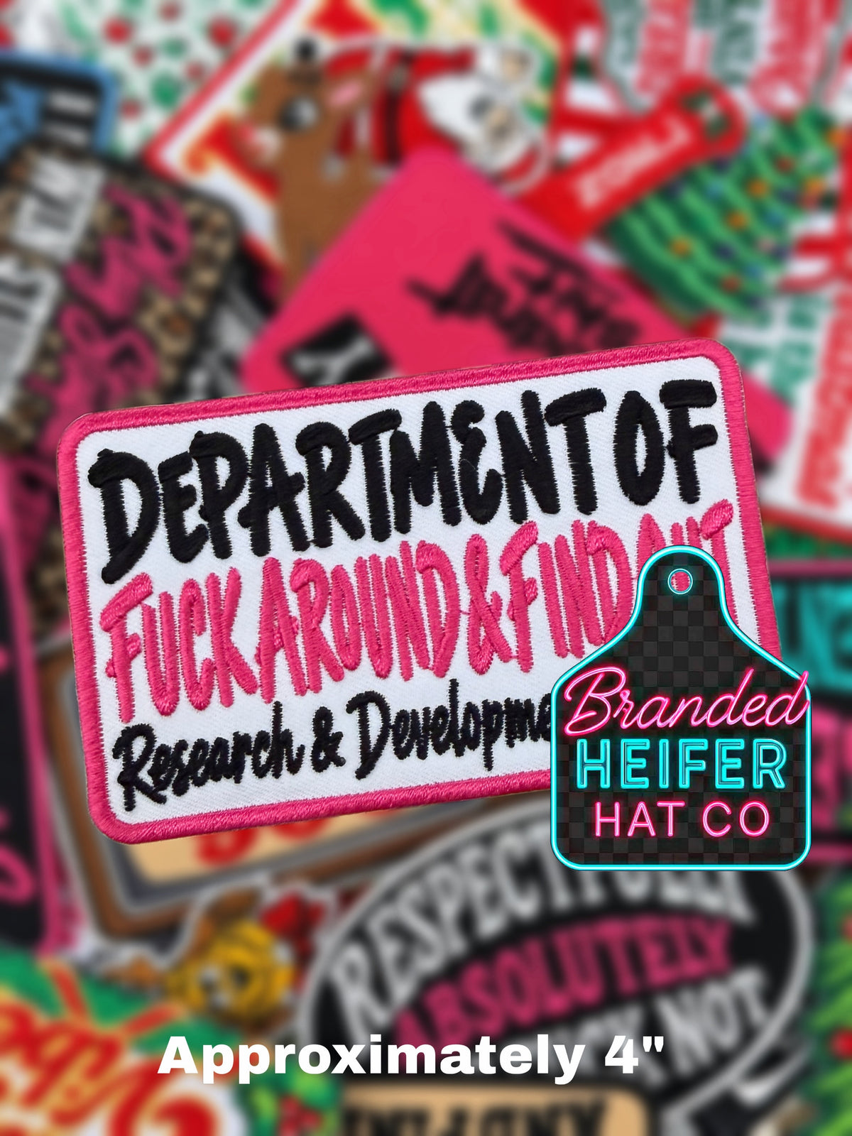 DEPARTMENT OF FUCK AROUND | EMBROIDERED HAT PATCH