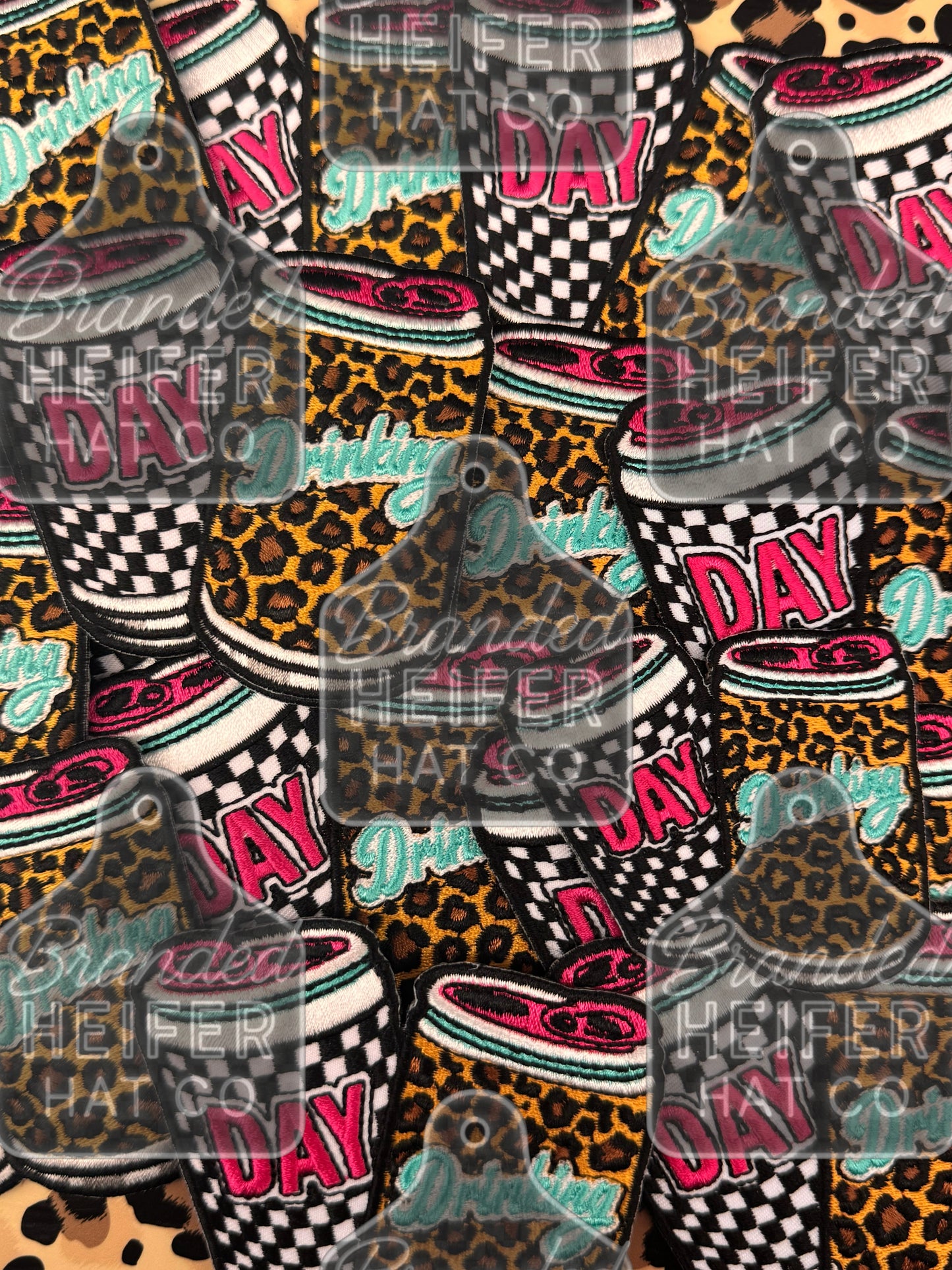 DAY DRINKING CAN (2 SIZES) EMBROIDERY PATCH