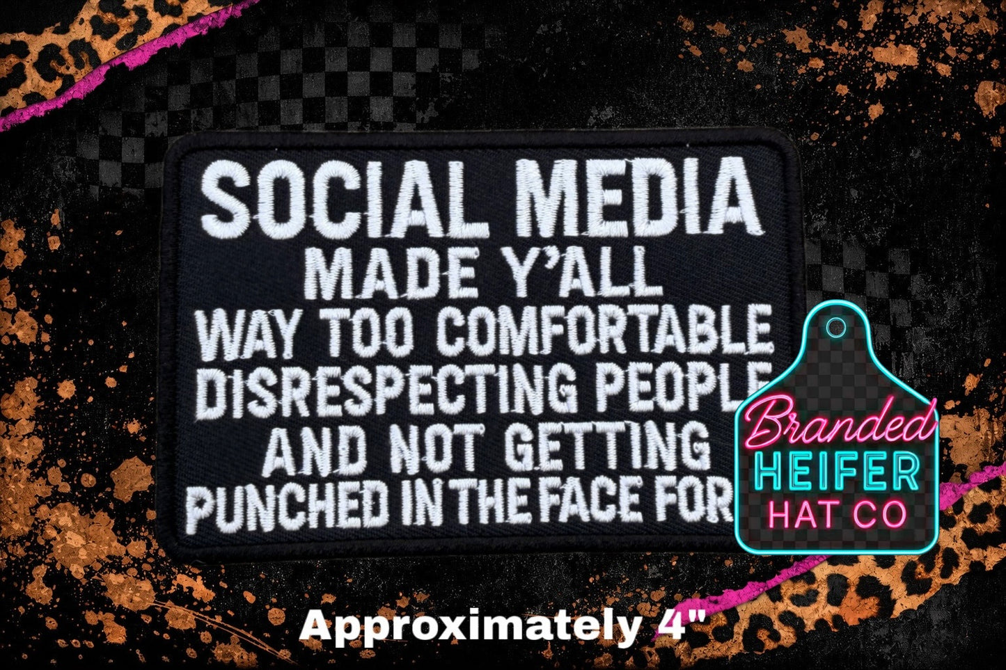 SOCIAL MEDIA EMBROIDERY PATCH