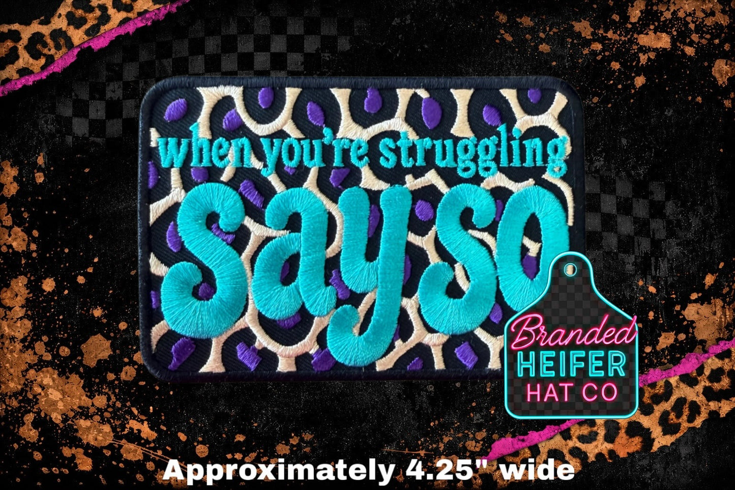 SAY SO l EMBRODERY PATCH | FINAL RESTOCK