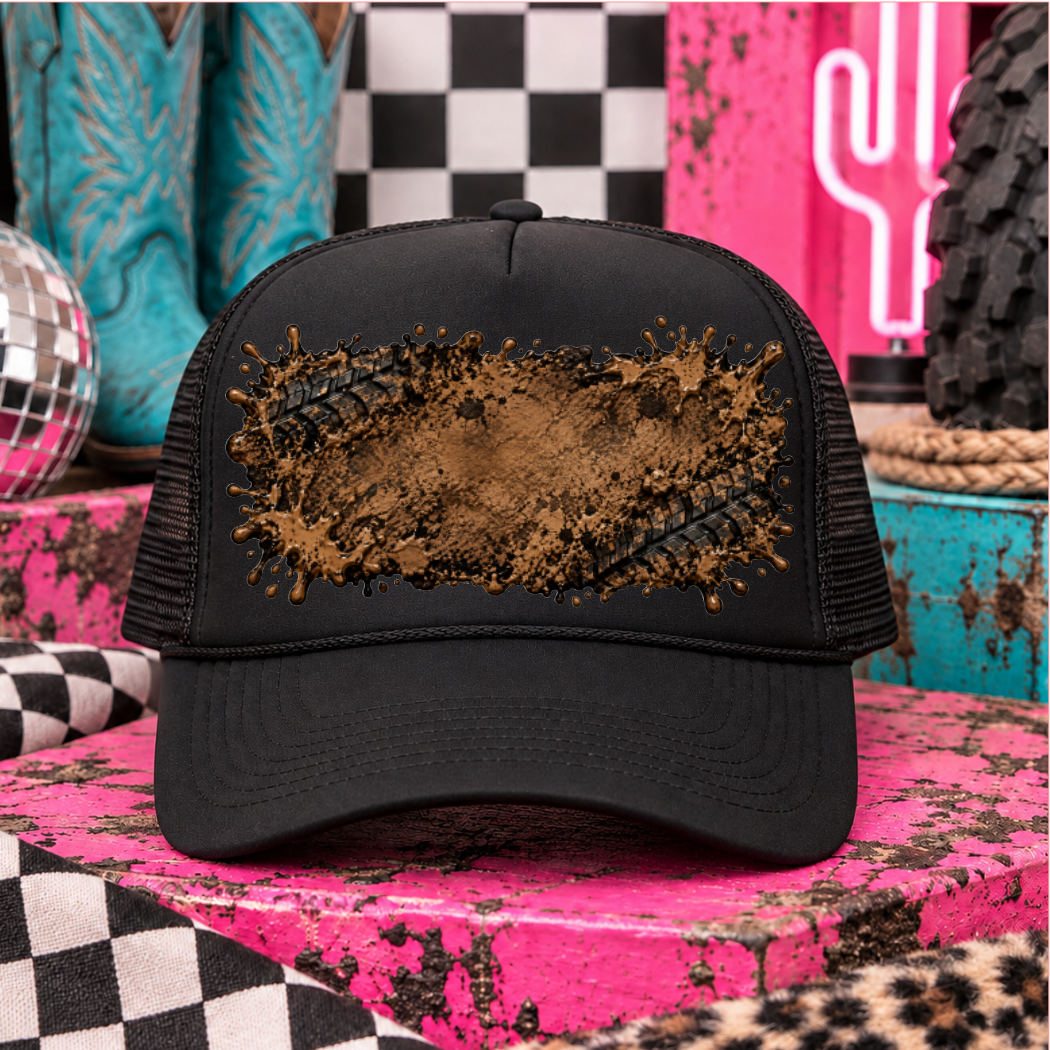 MUD TIRE BACKGROUND DTF TRANSFER