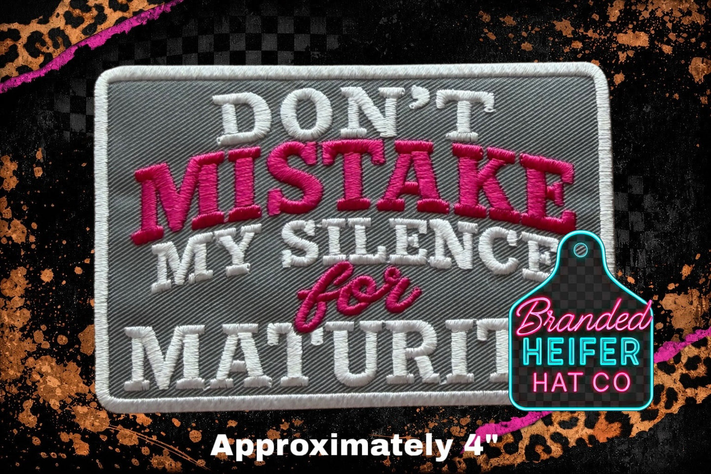 SILENCE EMBROIDERY PATCH
