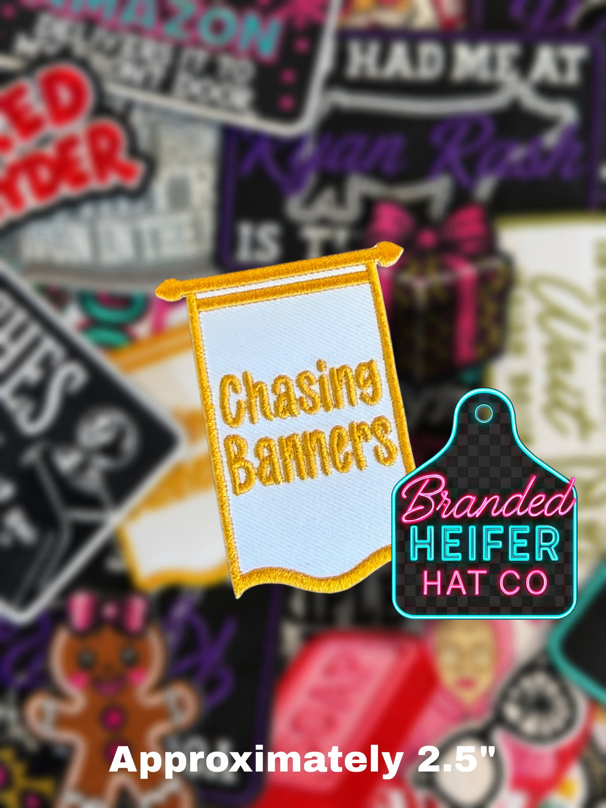 CHASING BANNERS | EMBROIDERED HAT PATCH