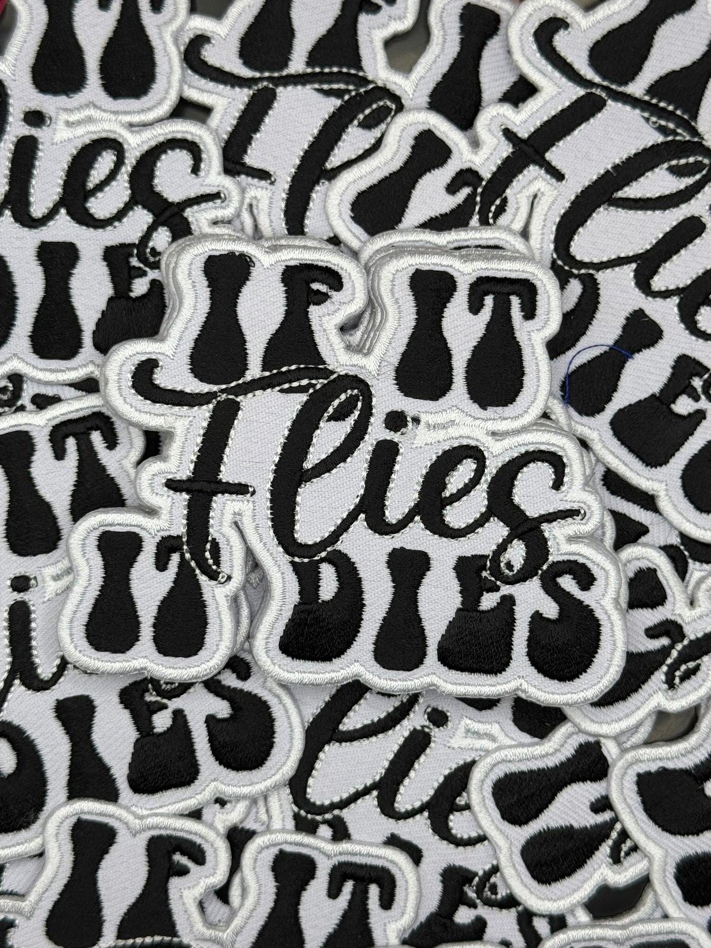 Large If It Flies It Dies embroidery patch