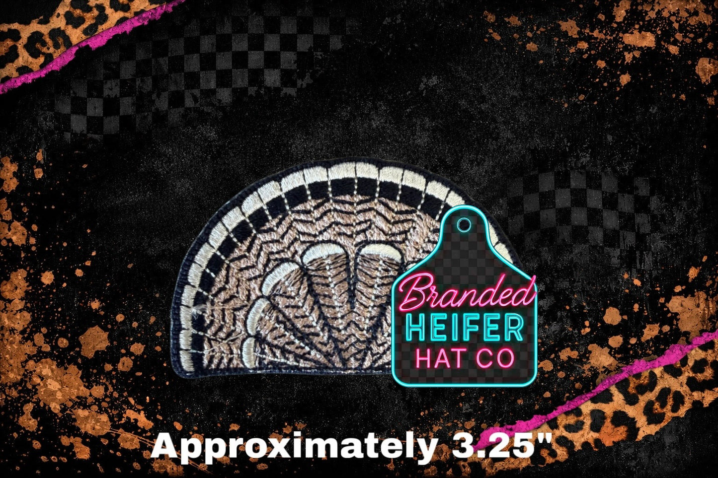 TURKEY FEATHER | EMBROIDERY PATCH