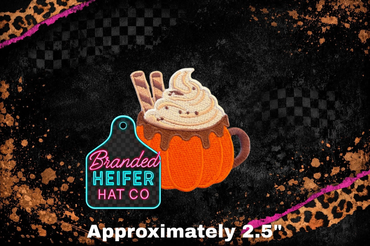 HOT LATTE PUMPKIN | EMBROIDERY PATCH